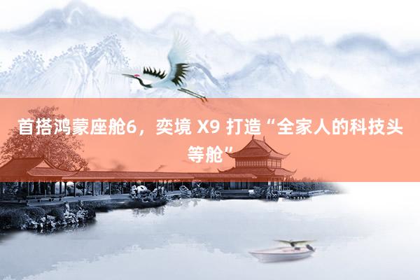 首搭鸿蒙座舱6，奕境 X9 打造“全家人的科技头等舱”