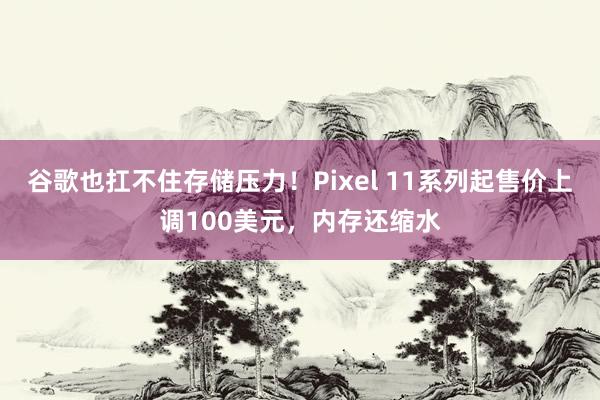 谷歌也扛不住存储压力！Pixel 11系列起售价上调100美元，内存还缩水