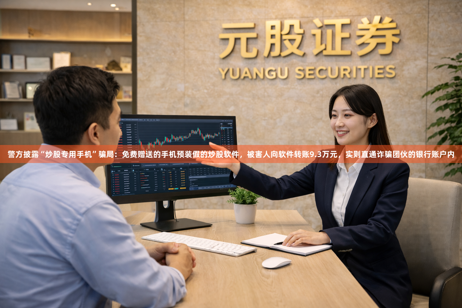 警方披露“炒股专用手机”骗局：免费赠送的手机预装假的炒股软件，被害人向软件转账9.3万元，实则直通诈骗团伙的银行账户内