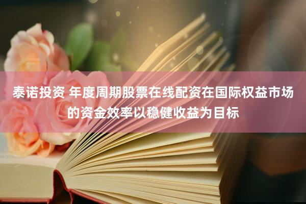 泰诺投资 年度周期股票在线配资在国际权益市场的资金效率以稳健收益为目标